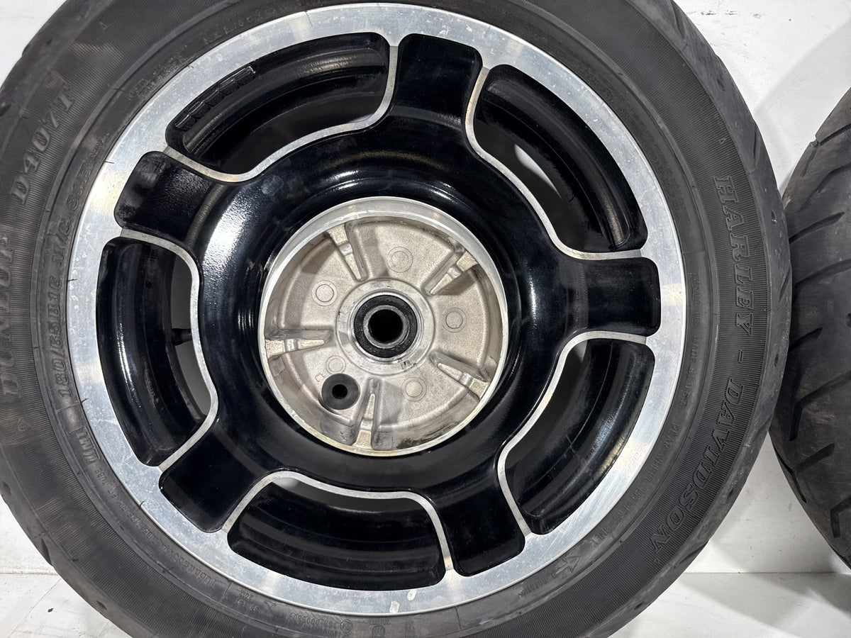 2010 Harley Road King Touring Police OEM Front & Rear Wheel Rim Tire 17" 16"