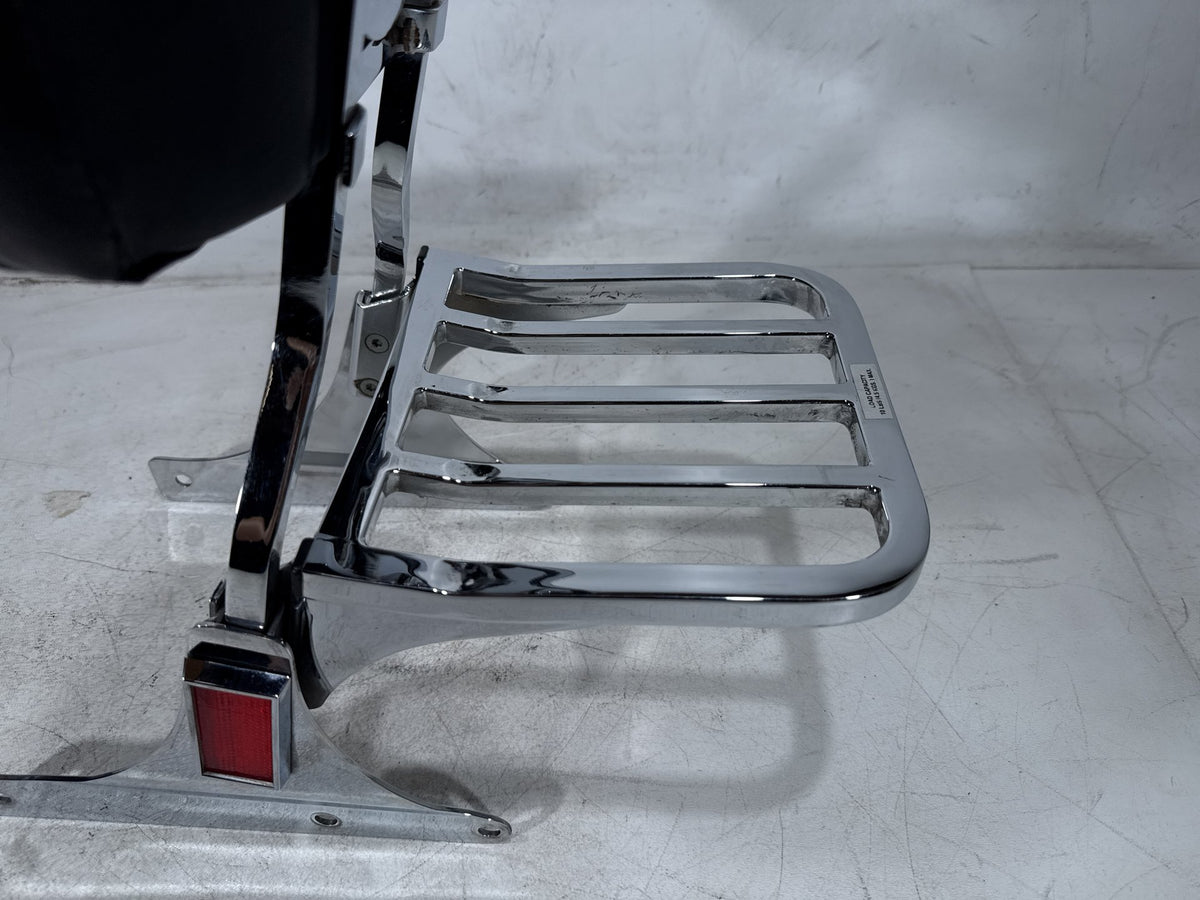 2001 Harley Heritage Softail Classic OEM Rear Sissy Bar w/ Backrest Cushion Pad