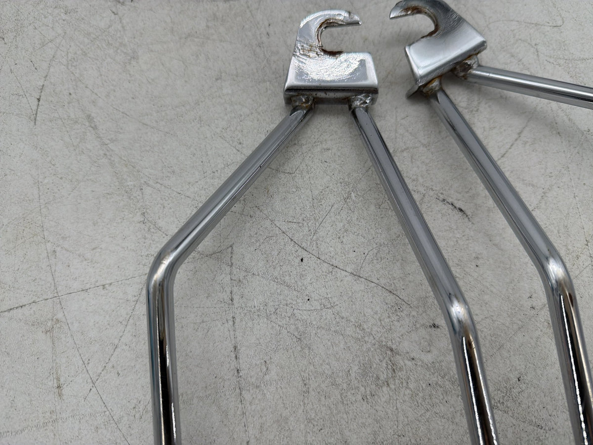 2001 Harley Fat Boy Softail FLSTF OEM Rear Left Right Saddlebag Guard Rails Bar