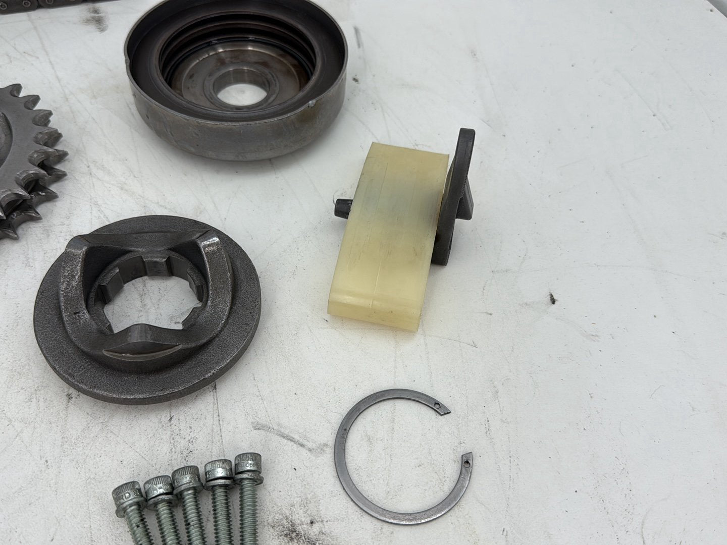 2002 Harley Heritage Softail Classic FLSTC OEM Clutch Basket Chain Tensioner Kit