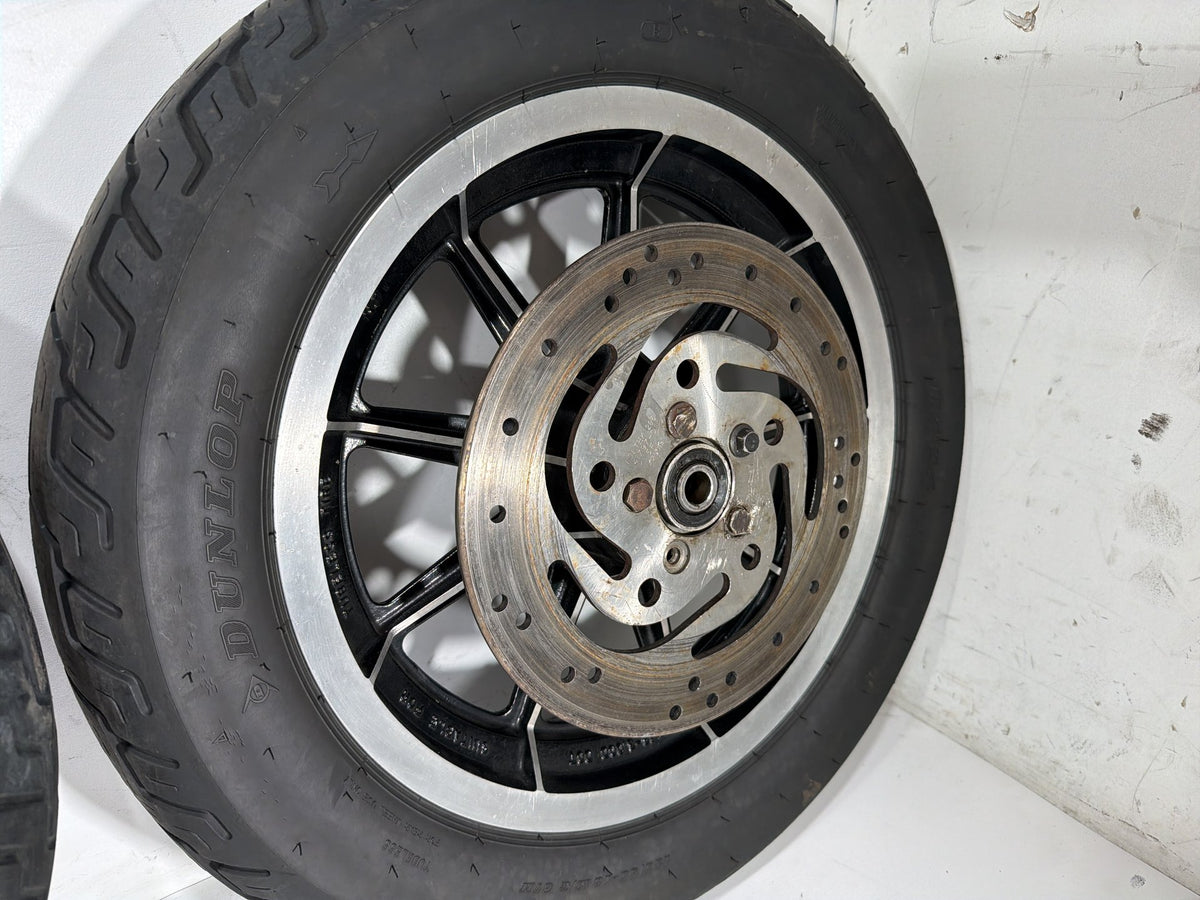 91 Harley Electra Glide Touring Classic Front & Rear Wheel Rim Tire MT90B16 16"