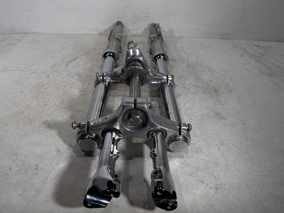 00 Harley Sportster 1200 XL1200C Front Triple Tree Set & LH RH Fork Legs Sliders