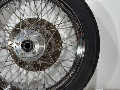 2007 Harley Dyna Street Bob FXDBI OEM Front Rear Wheel Rim Tire Spoked