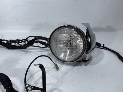 01 Harley Sportster 883 XLH883 OEM Headlight Headlamp Halogen w/ Main Wire CARB