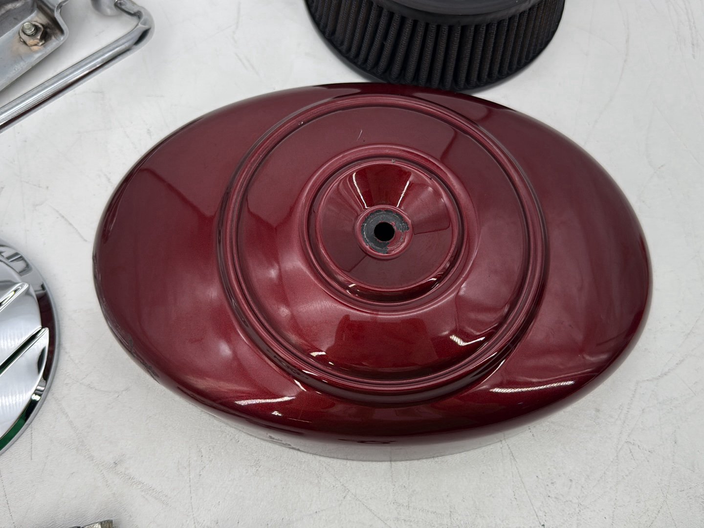 00 Harley Touring Electra Glide Classic OEM Air Filter Cleaner Backplate Cover