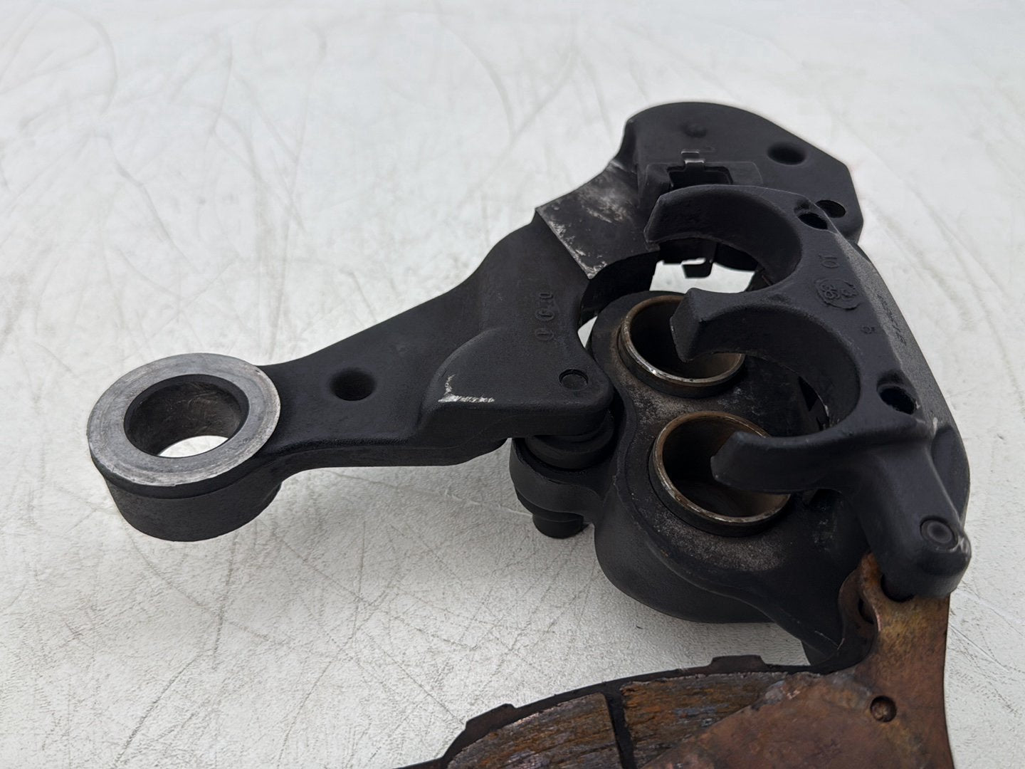 2011 Harley Softail FLSTFB Fat Boy OEM Rear Back Brake Caliper w/ Bracket