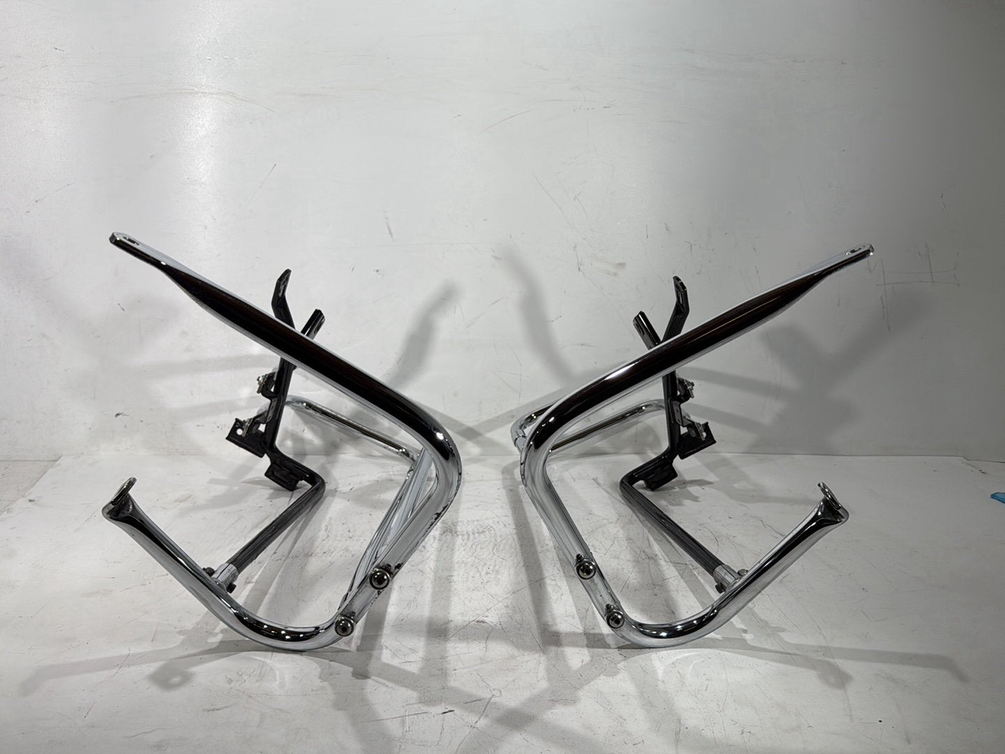 2013 Harley Electra Glide Touring Ultra FLHTCUI OEM Rear Left Right Saddlebag Guard Rails Bar
