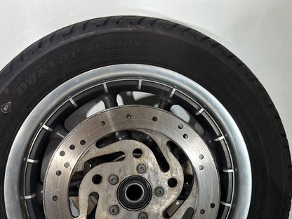 1999 - 2006 Harley-Davidson Touring Road King Police Front Wheel Rim Tire MT90B16 72H, Dunlop, 16"