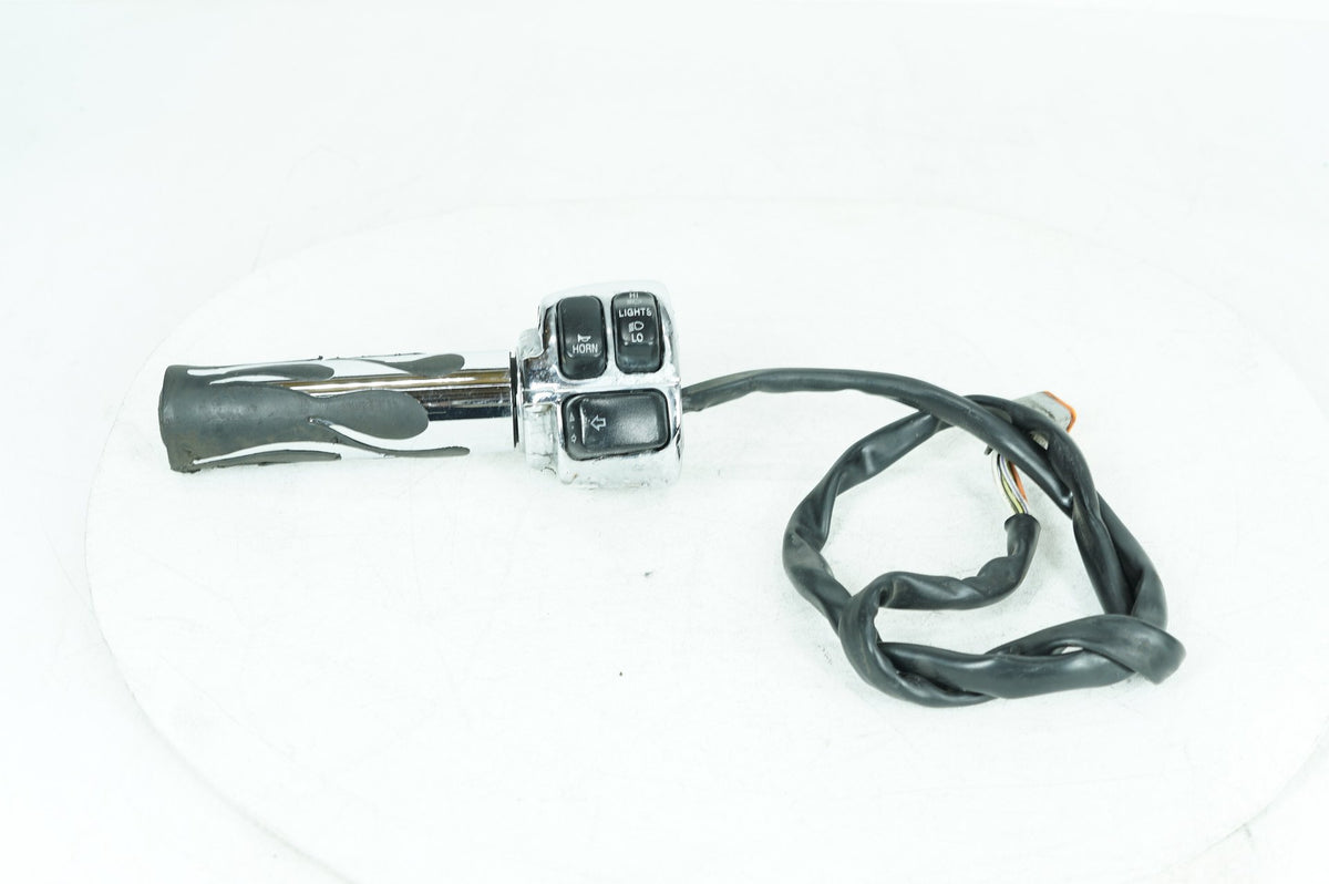 03 Harley Softail FLSTF Fat Boy OEM Left Turn Signal Headlight Switches Controls