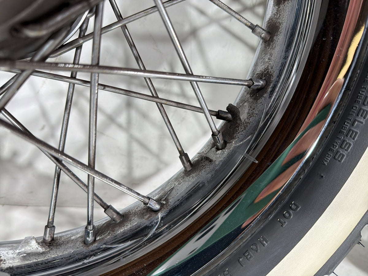 2004 Harley Electra Glide CVO Screamin OEM Front Rear Wheel Rim Tire Spoked 16"