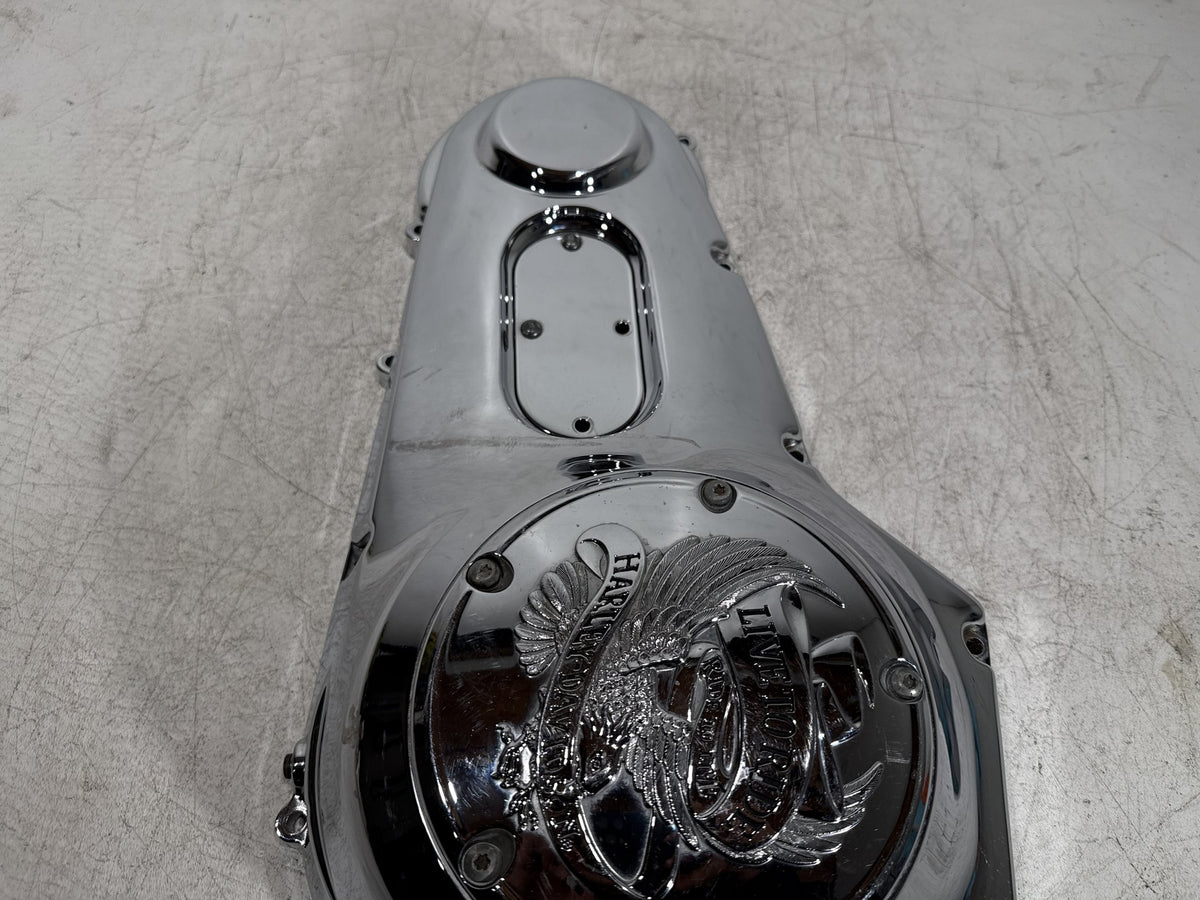 2001 Harley Fat Boy Softail FLSTF OEM Outer Primary Clutch Cover Scratched