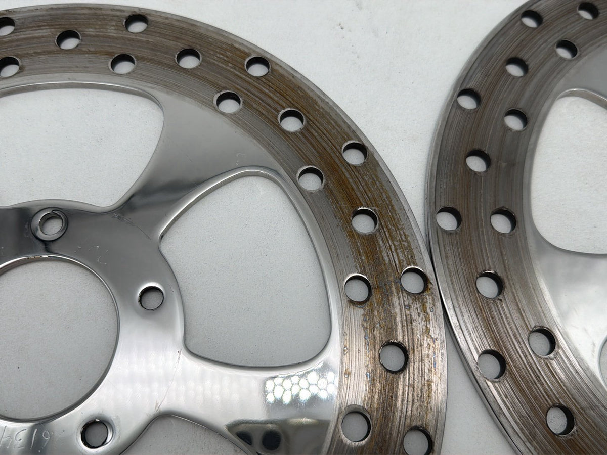 2007 Harley Street Glide Touring FLHX OEM Front Brake Rotors Disc Pair