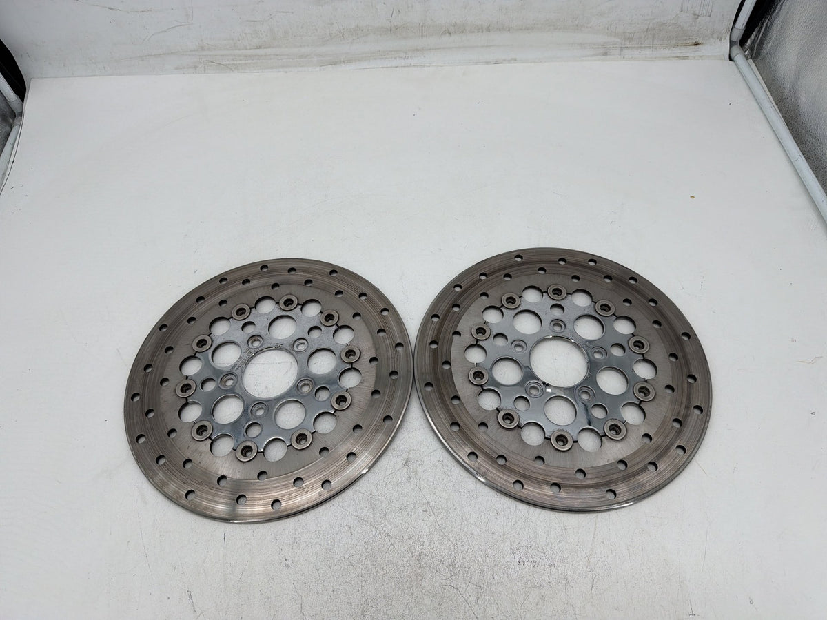 2007 Harley Electra Glide Touring CVO Eagle OEM Front Brake Rotors Disc Pair