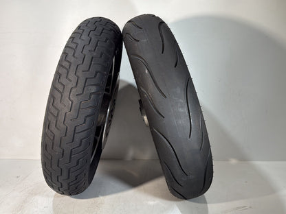 2007 - 2012 Harley-Davidson Touring Street Glide Front & Rear Wheel Rim Tire Airstrike
