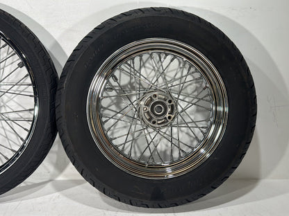 2003 Harley Dyna Wide Glide FXDWG OEM Front Rear Wheel Rim Tire Spoked