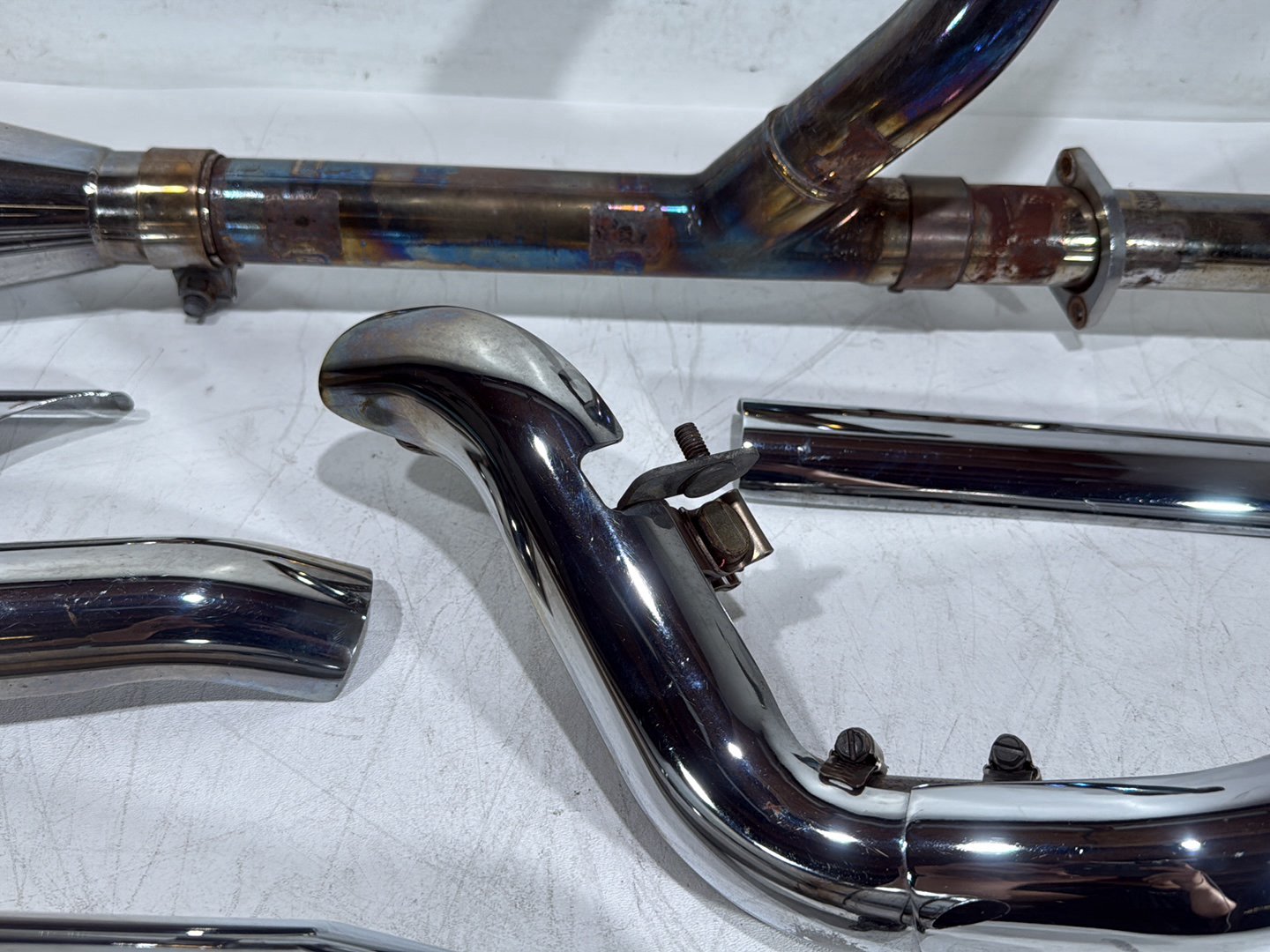 03 Harley Road King Touring FLHRCI Classic Exhaust Header Pipes Muffler RINEHART