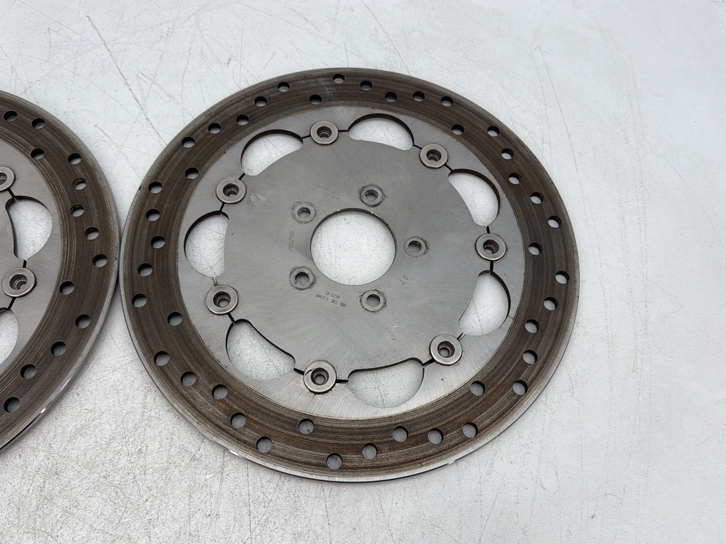 2010 Harley Dyna Fat Bob FXDF OEM Front Brake Rotors Disc Pair