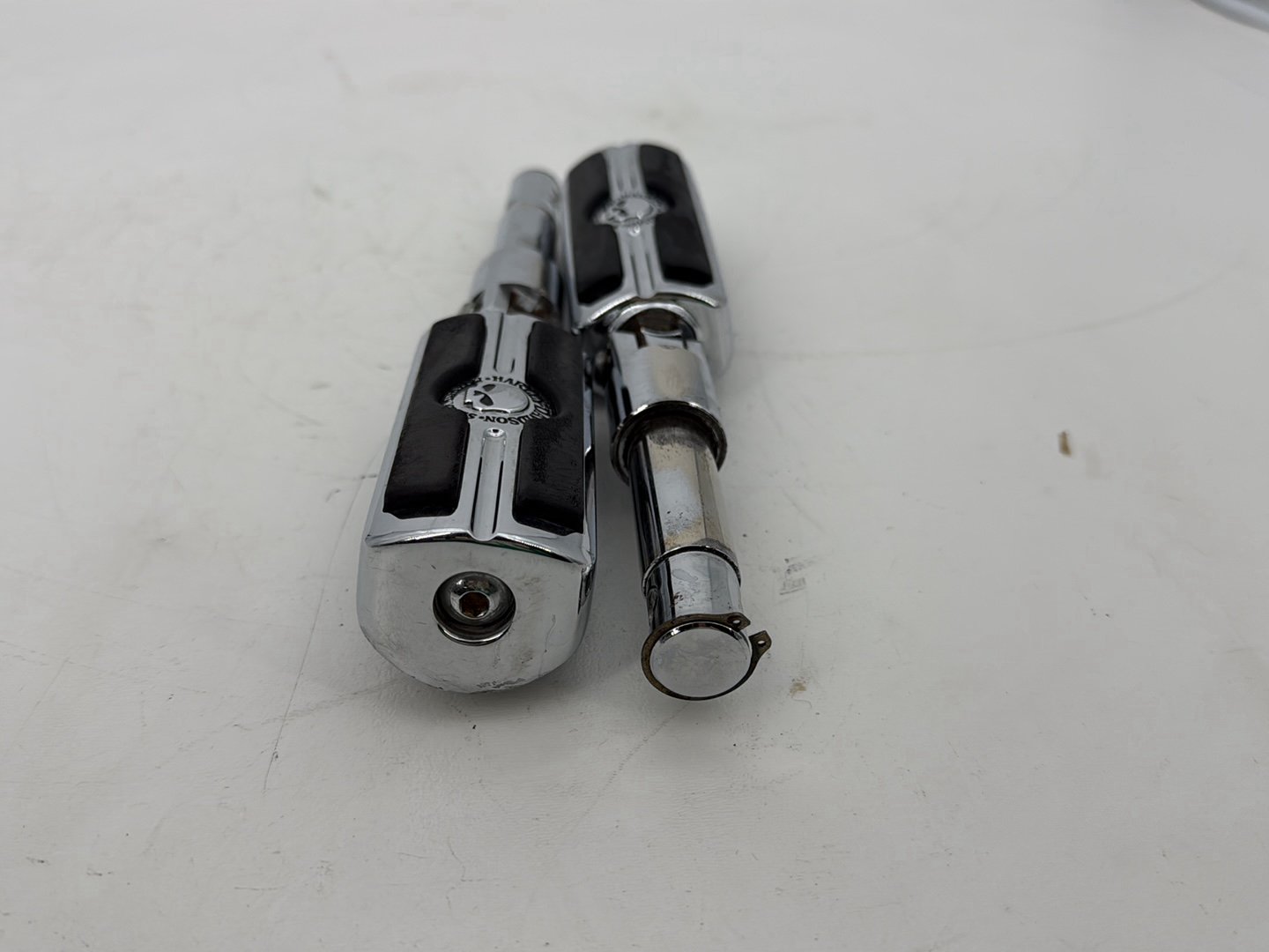 2009 Harley Sportster XL1200C 1200 Custom OEM Left & Right Driver Step Foot Rest Pegs