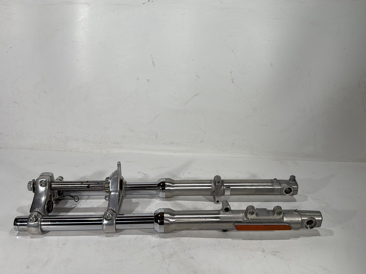 2001 Harley Sportster 883 Hugger XLH883 OEM Front Triple Tree Set & LH RH Fork Legs Sliders
