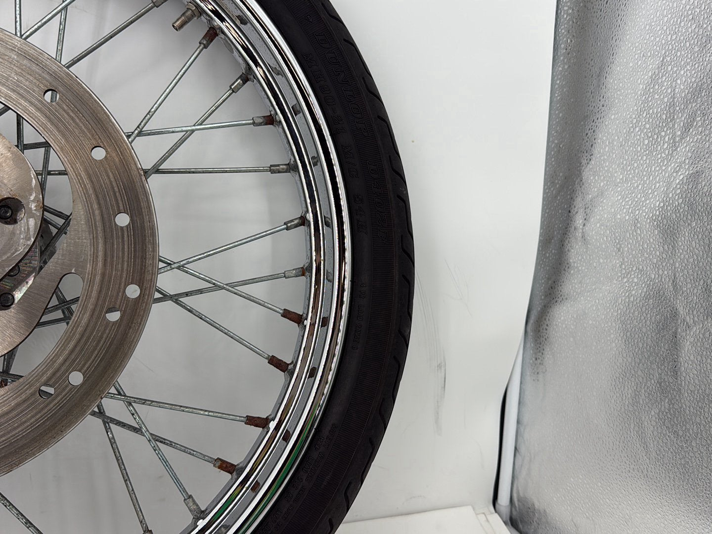 2003 Harley Sportster XL1200C 1200 Custom Anniversary OEM Front Wheel Rim Tire Spoked