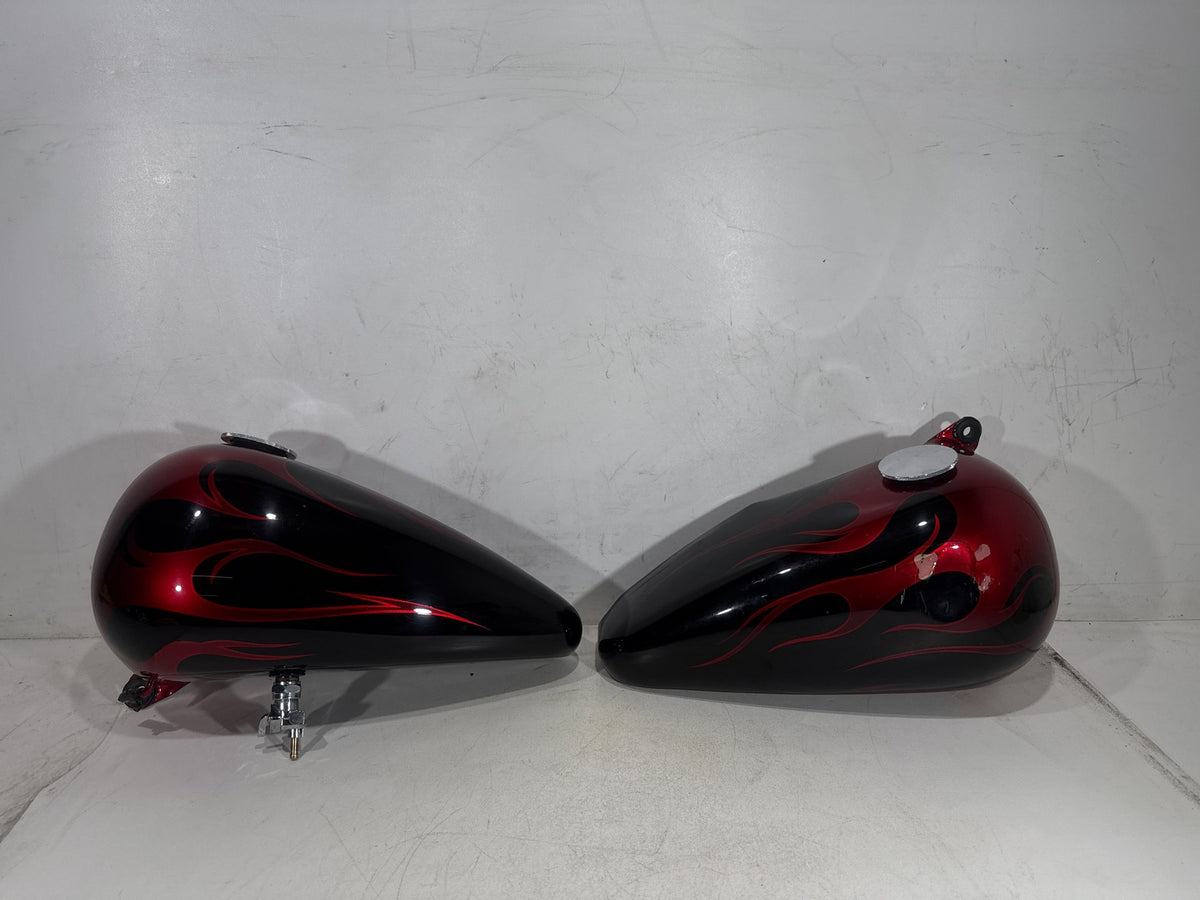 1994 Harley Softail Custom FXSTC OEM Left Right Fuel Gas Tank Gasoline Reservoir