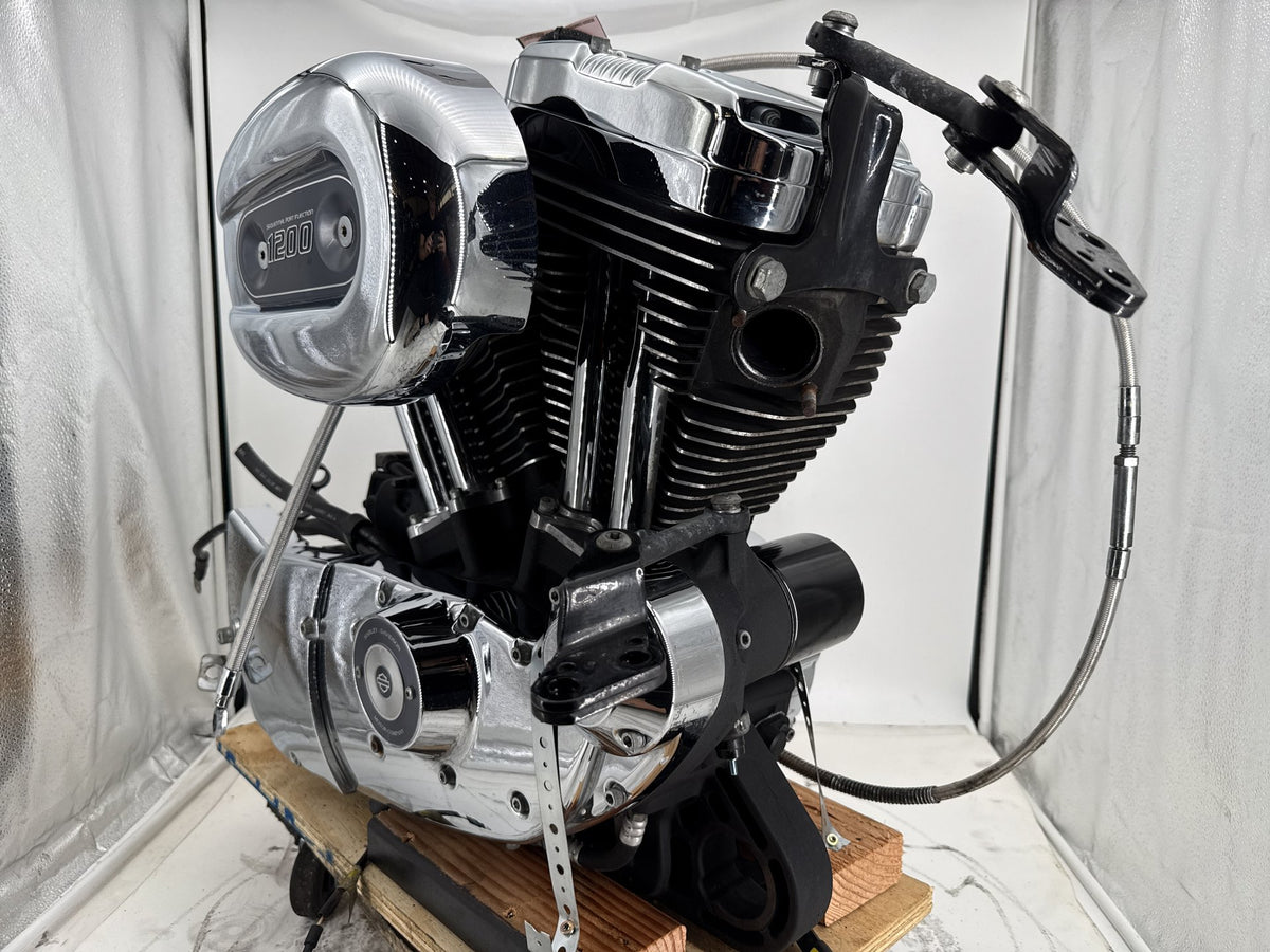 2013 Harley Sportster 1200 Custom XL1200C EFI 1200 Engine Motor Transmission 20K