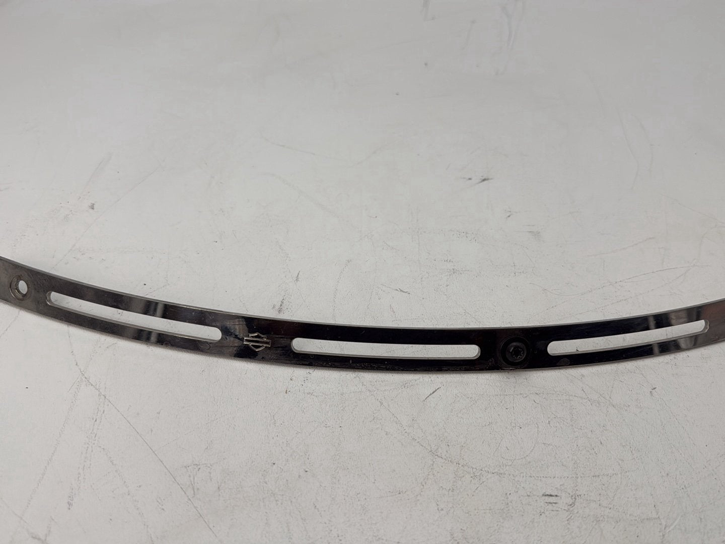 2007 Harley Touring FLHTP Electra Glide Police OEM Front Windshield Mount Trim Strip 58247-96