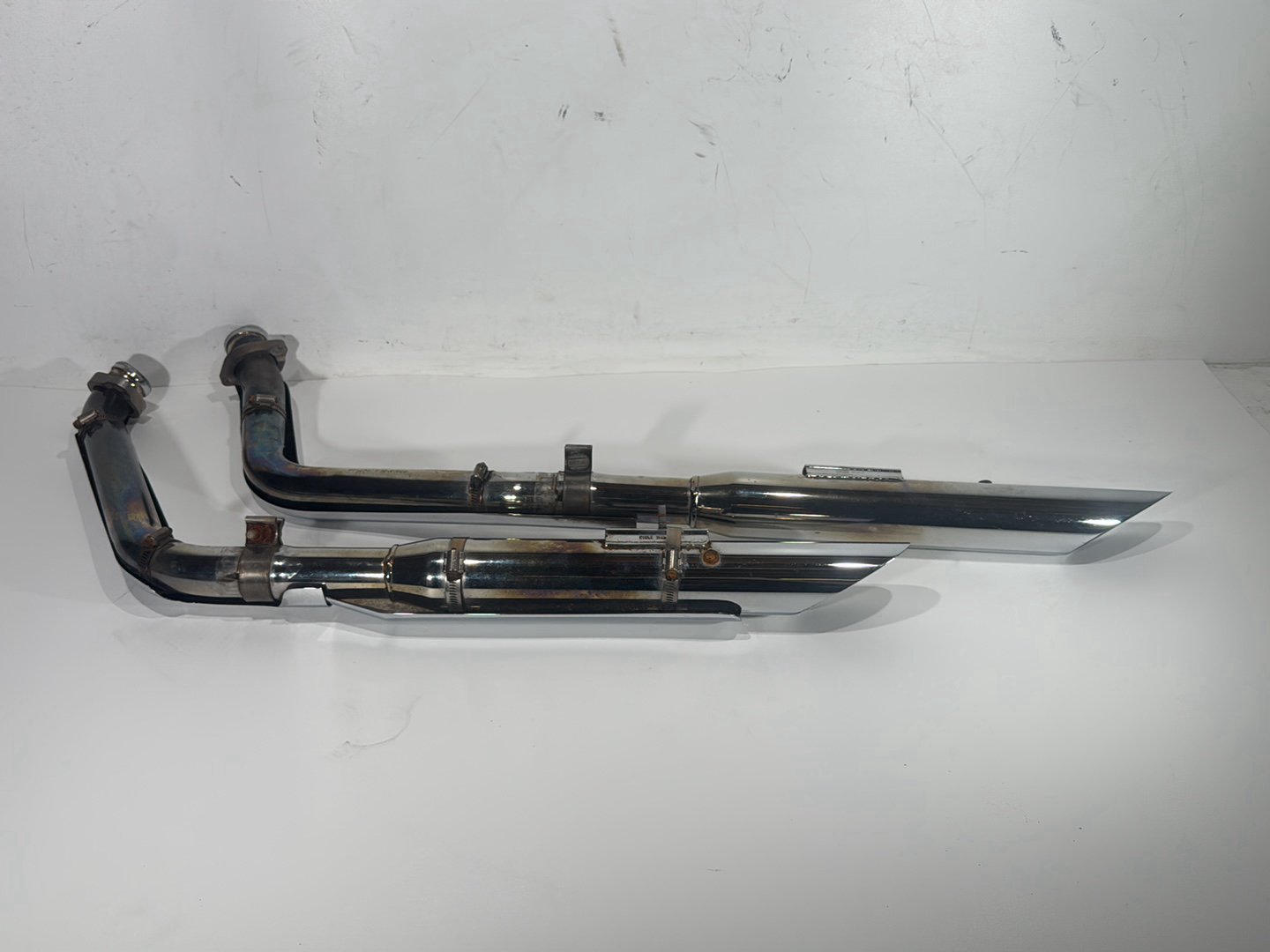 2004 Harley Softail FLSTC Heritage Classic OEM Exhaust Header Pipes Muffler