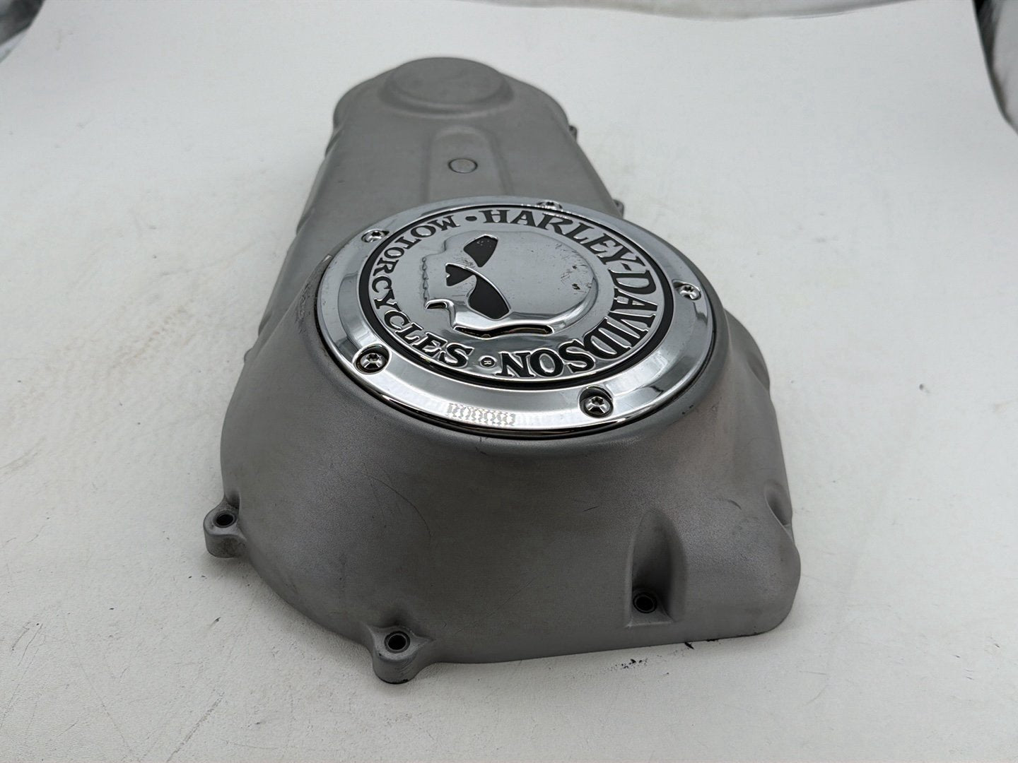 2009 Harley Dyna Street Bob FXDB OEM Outer Primary Clutch Cover Willie G Skull