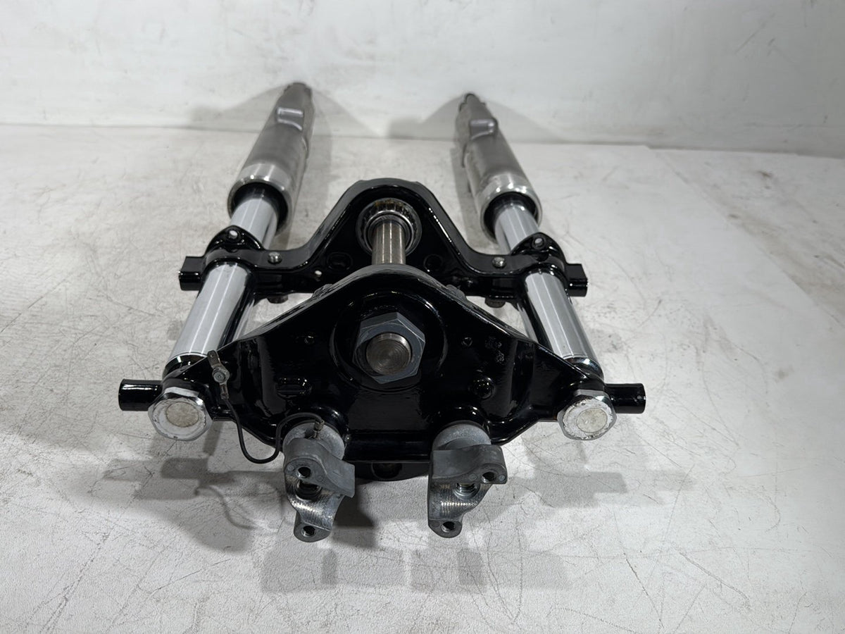 10 Harley Electra Glide Touring Front Triple Tree Set & LH RH Fork Legs Sliders