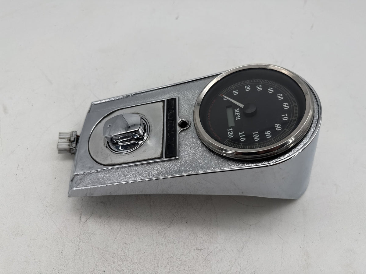 97 Harley Heritage Softail Classic Fuel Tank Dash Console Speedometer NOKey 23K