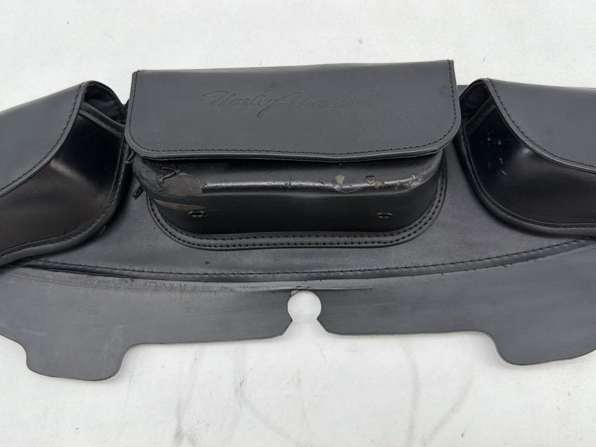 2007 Harley Street Glide Touring FLHX OEM Front Onboard Tool Bag Leather Storage