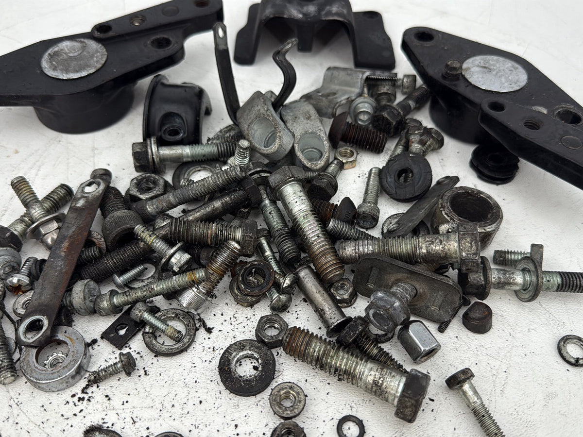 1999 - 2006 Harley-Davidson Touring Road King Police Hardware Bolts Nuts & Brackets w/ Left Right Swingarm Rear Fork Brackets
