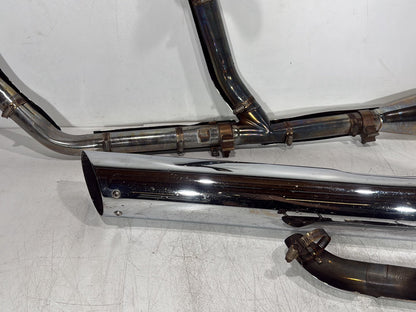 2004 Harley Touring FLHT Electra Glide OEM Exhaust Header Pipes Muffler Vance & Hines