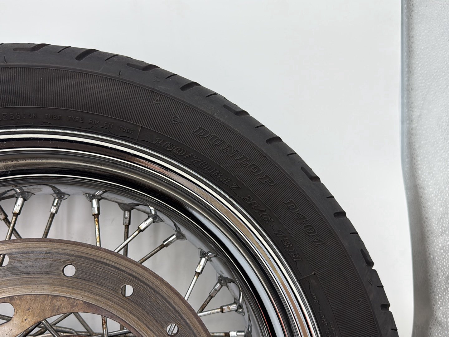 2012 Harley Dyna Super Glide Custom FXDCI OEM Rear Wheel Rim Tire Spoked