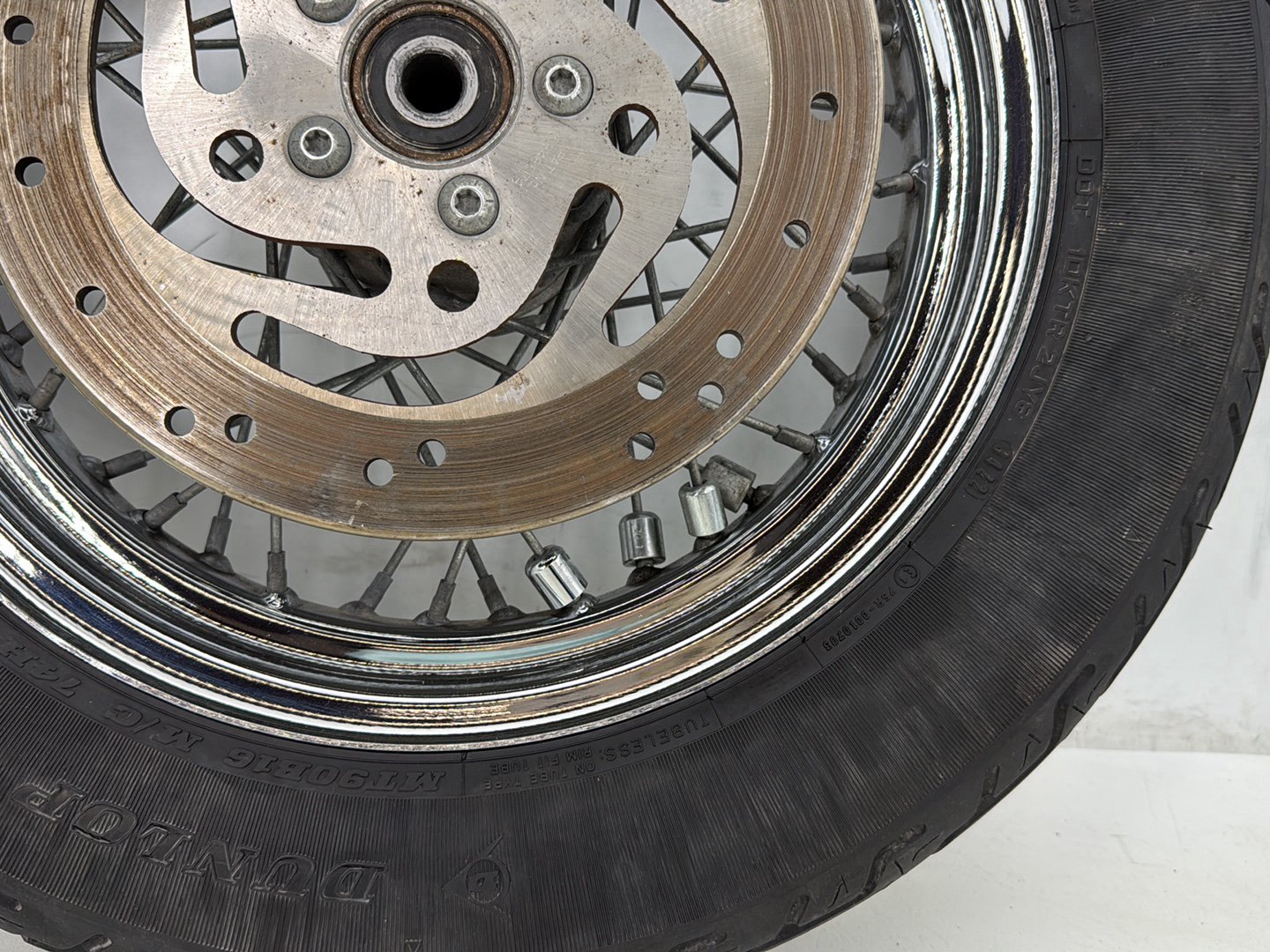 2000 Harley Softail FLSTC Heritage Classic OEM Rear Wheel Rim Tire Spoked