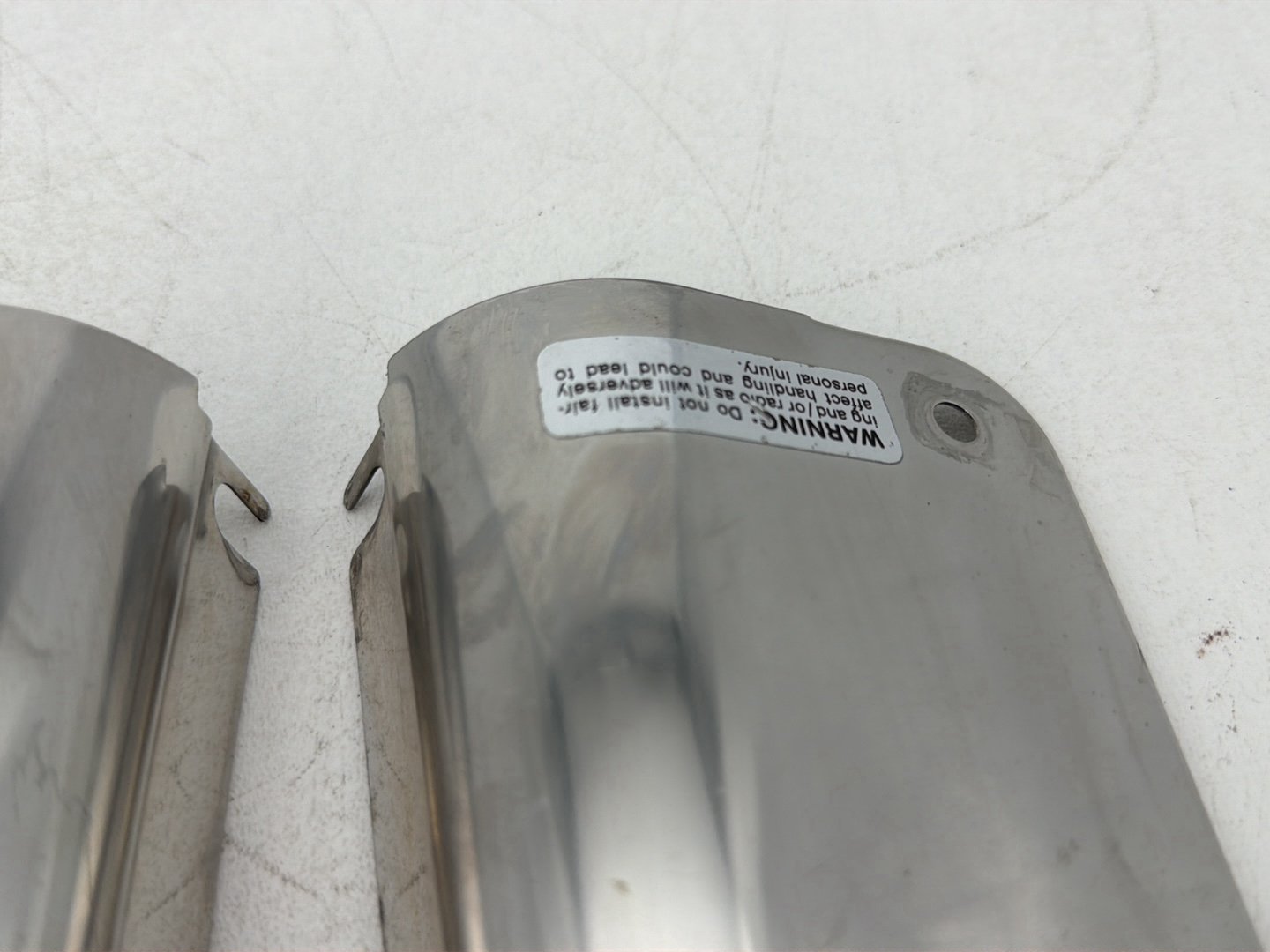 1986 - 1998 Harley-Davidson Softail Heritage Classic Left & Right Headlamp Nacelle Covers 67814-86