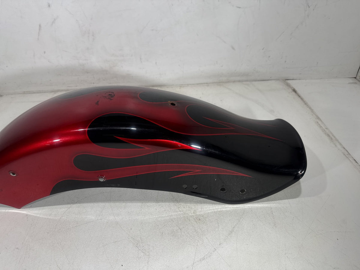 1994 Harley Softail Custom FXSTC OEM Rear Wheel Fender Panel Flames 59914-86A