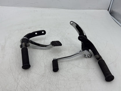 2005 Harley Dyna FXDWG Wide Glide OEM Left Right Foot Brake Control Pegs
