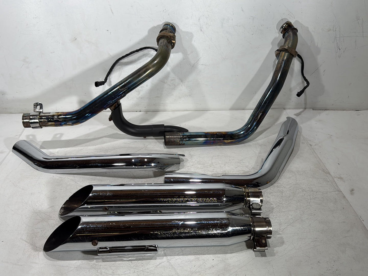 2006 Harley Dyna Super Glide FXDI OEM Exhaust Header Pipes Muffler