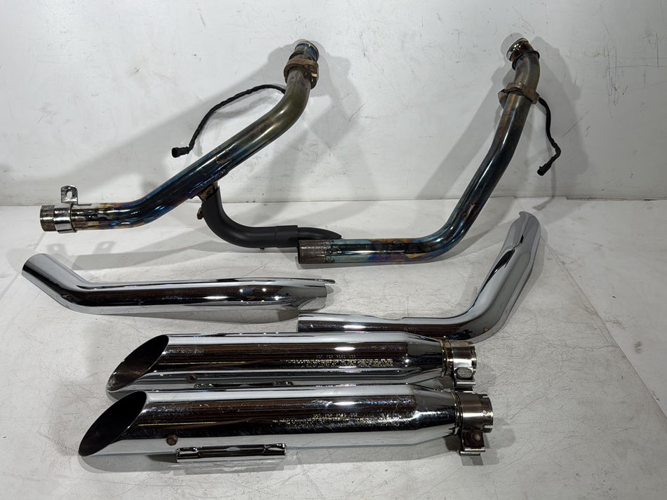 2006 Harley Dyna Super Glide FXDI OEM Exhaust Header Pipes Muffler