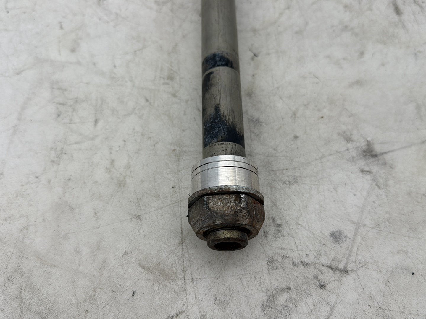 2012 Harley Dyna FXDF Fat Bob OEM Rear Wheel Axle Bolt Shaft