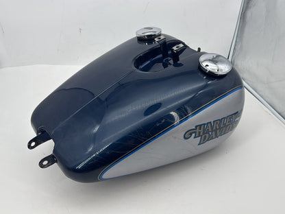 1999 - 2006 Harley-Davidson Dyna Low Rider Fuel Gas Tank Gasoline Reservoir w/ Fuel Tank Gauge Level