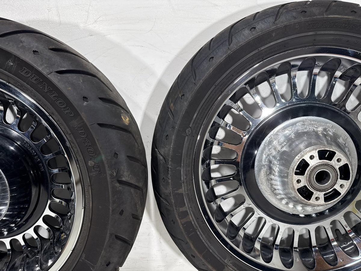 2011 Harley Electra Glide Touring Ultra OEM Front & Rear Wheel Rim Tire 16" 17"