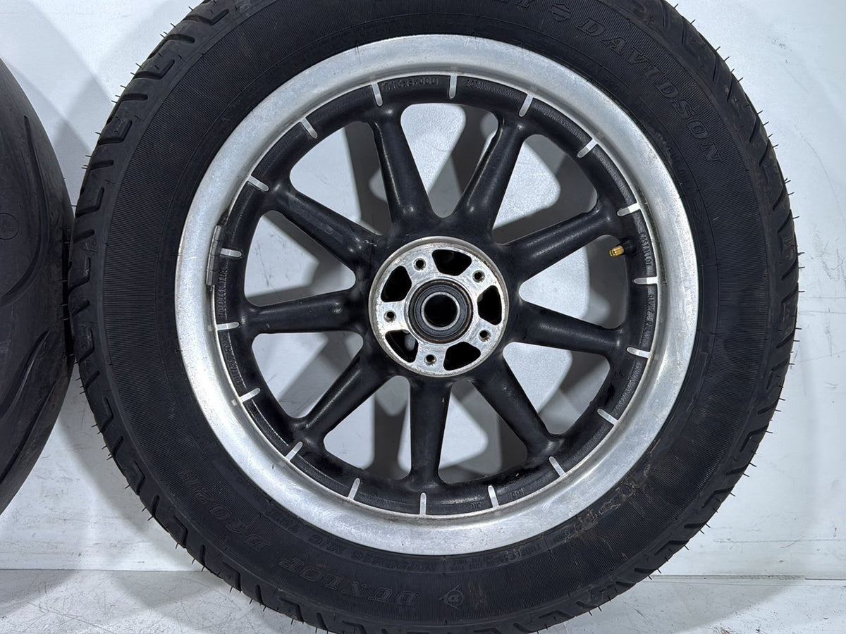 2005 Harley Road King Touring Police OEM Front & Rear Wheel Rim Tire 16"