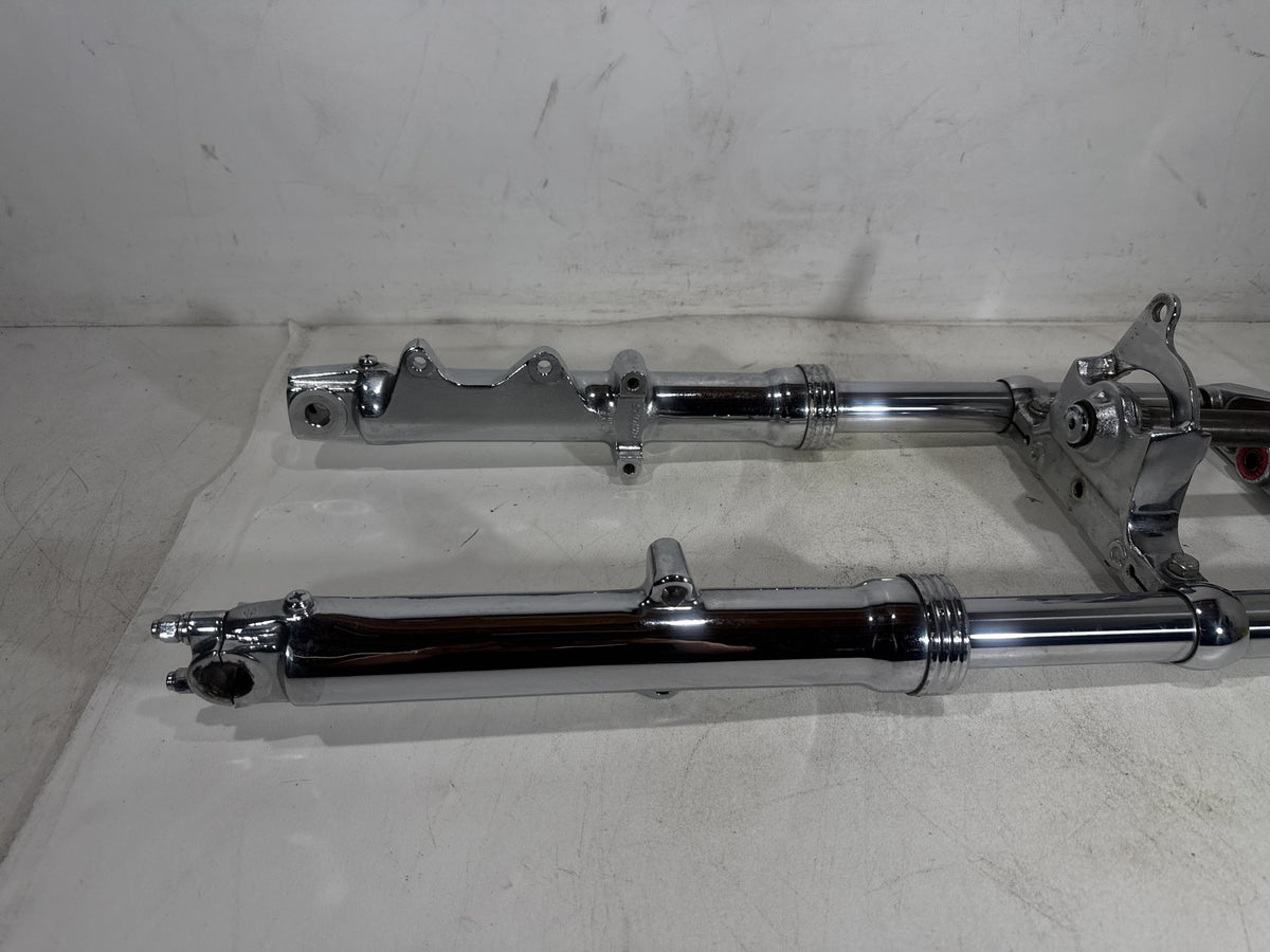 1994 Harley Softail Custom OEM Front Triple Tree Set & LH RH Fork Legs Sliders