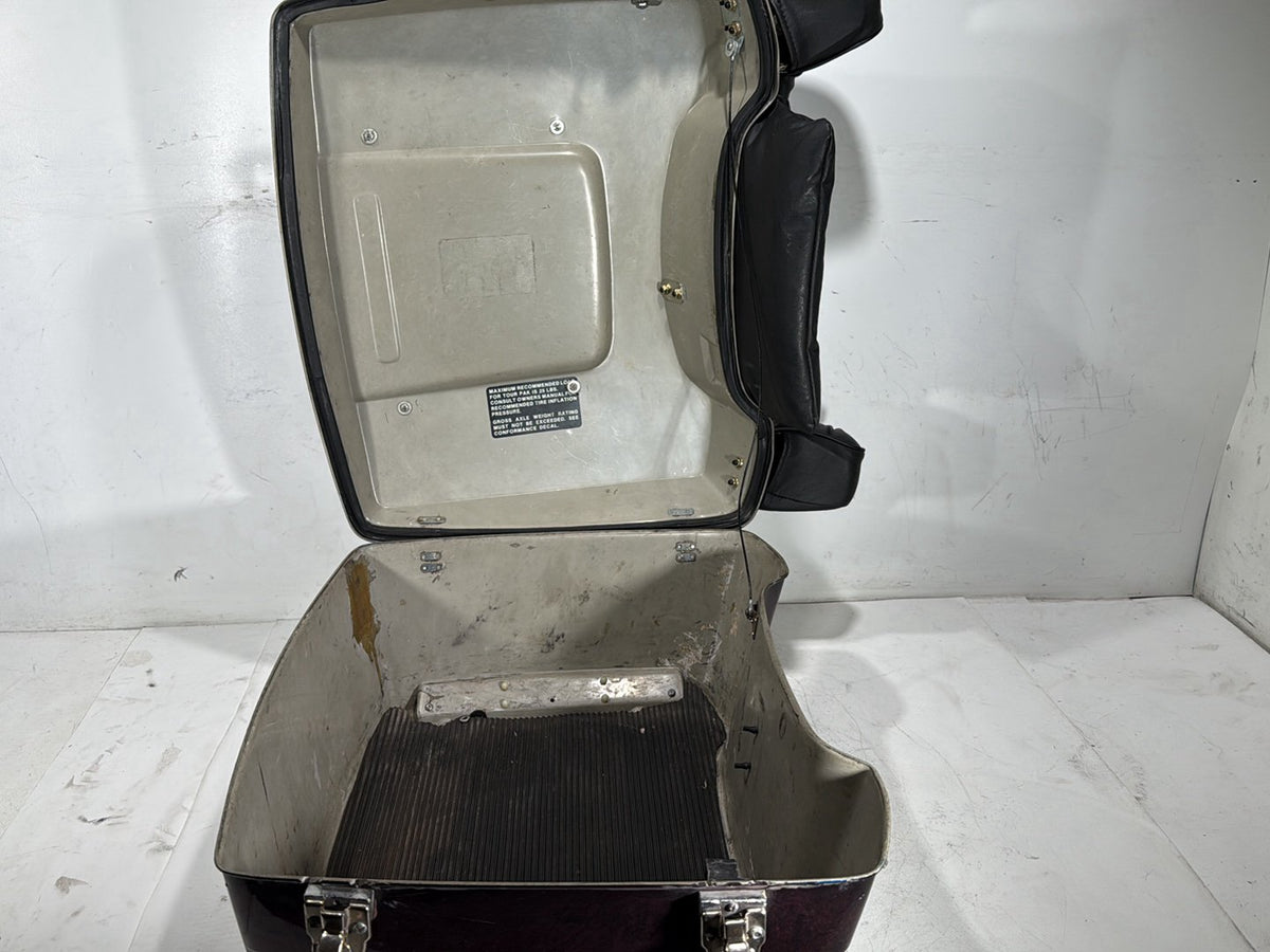1990 Harley Electra Glide Touring Sport OEM Pass Backrest Tour Pak Luggage NOKey