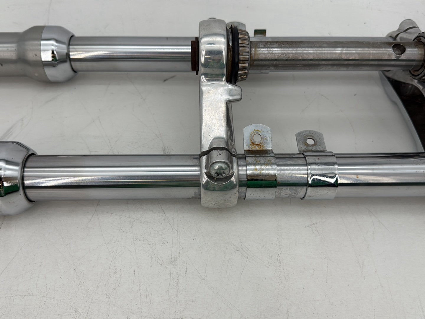 2006 Harley Sportster XL883C 883 Custom OEM Front Triple Tree Set & LH RH Fork Legs Sliders