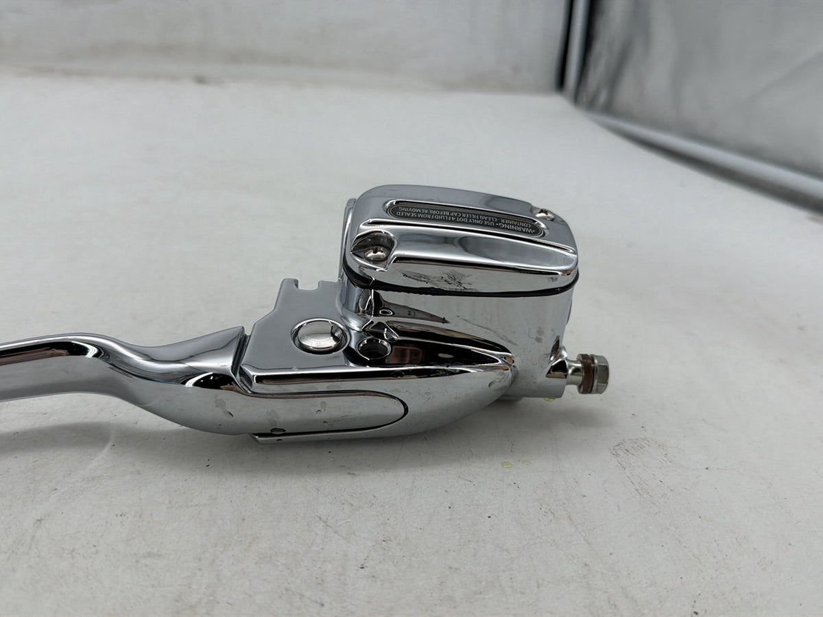 10 Harley Street Glide Touring OEM Front RH Brake Lever Master Cylinder CHROME