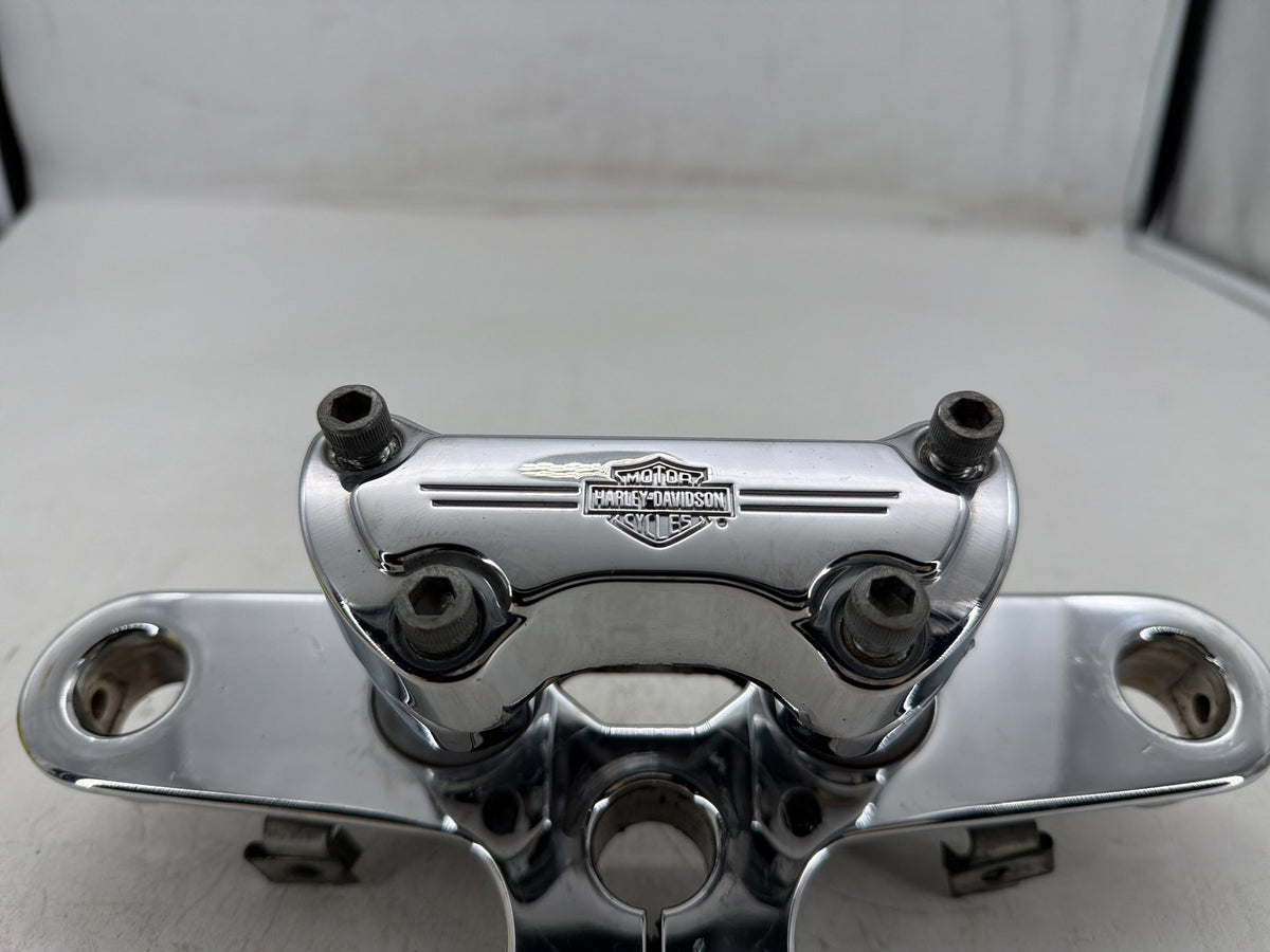 02 Harley Heritage Softail Classic FLSTC OEM Front Fork Upper Triple Tree Clamps